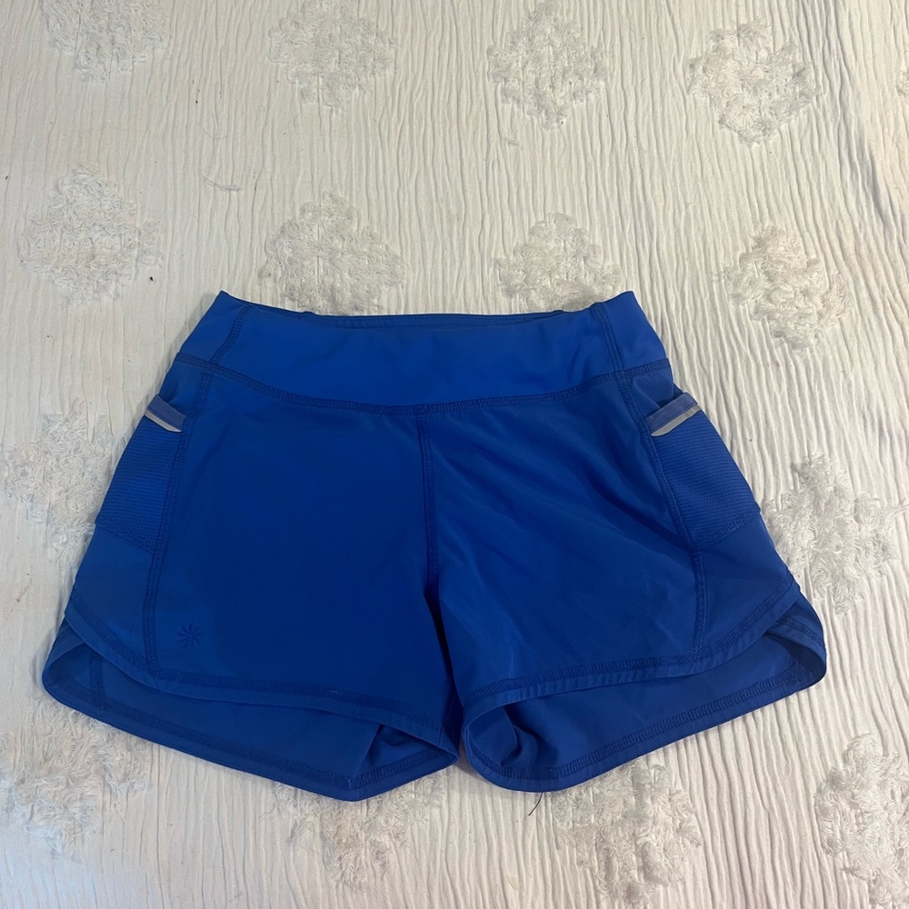 athleta girl blue athletic shorts size medium kids (8-10)